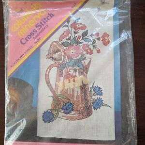 Columbia Minerva Cross Stitch Kit with Floral Design